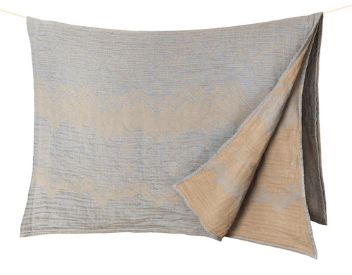 Kinder Tagesdecke, beige-azzurro, 140*76