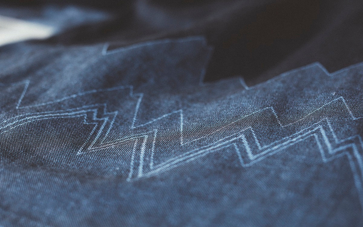 Suilinee Kissenbezug anthrazit-azzurro