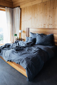 Sommerschlafdecke silber-grau